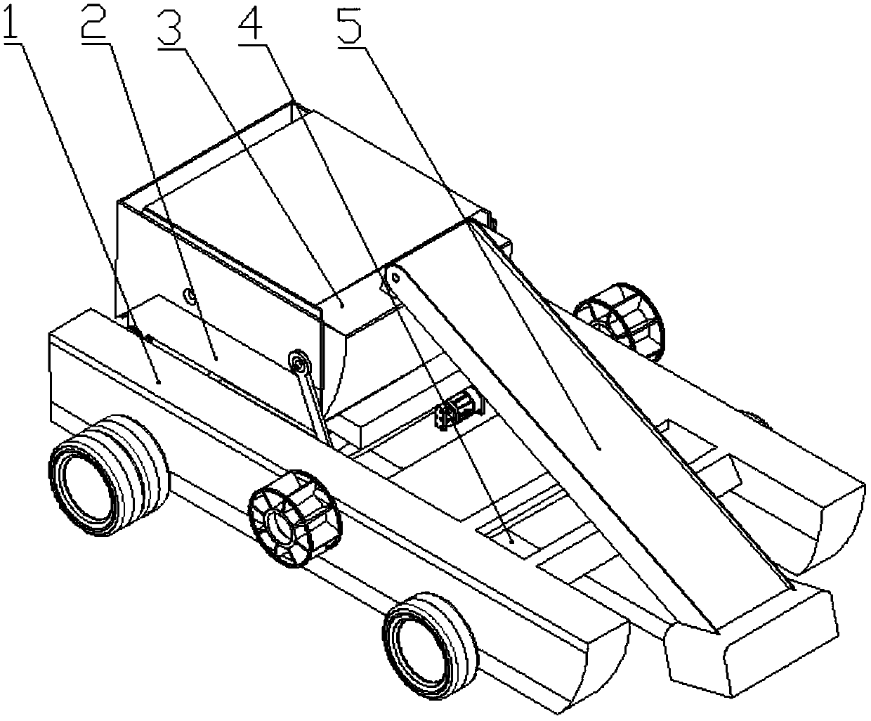 Two-body amphibious ship applied to enteromorpha collecting in shallow sea