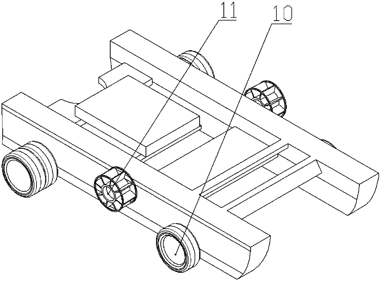 Two-body amphibious ship applied to enteromorpha collecting in shallow sea