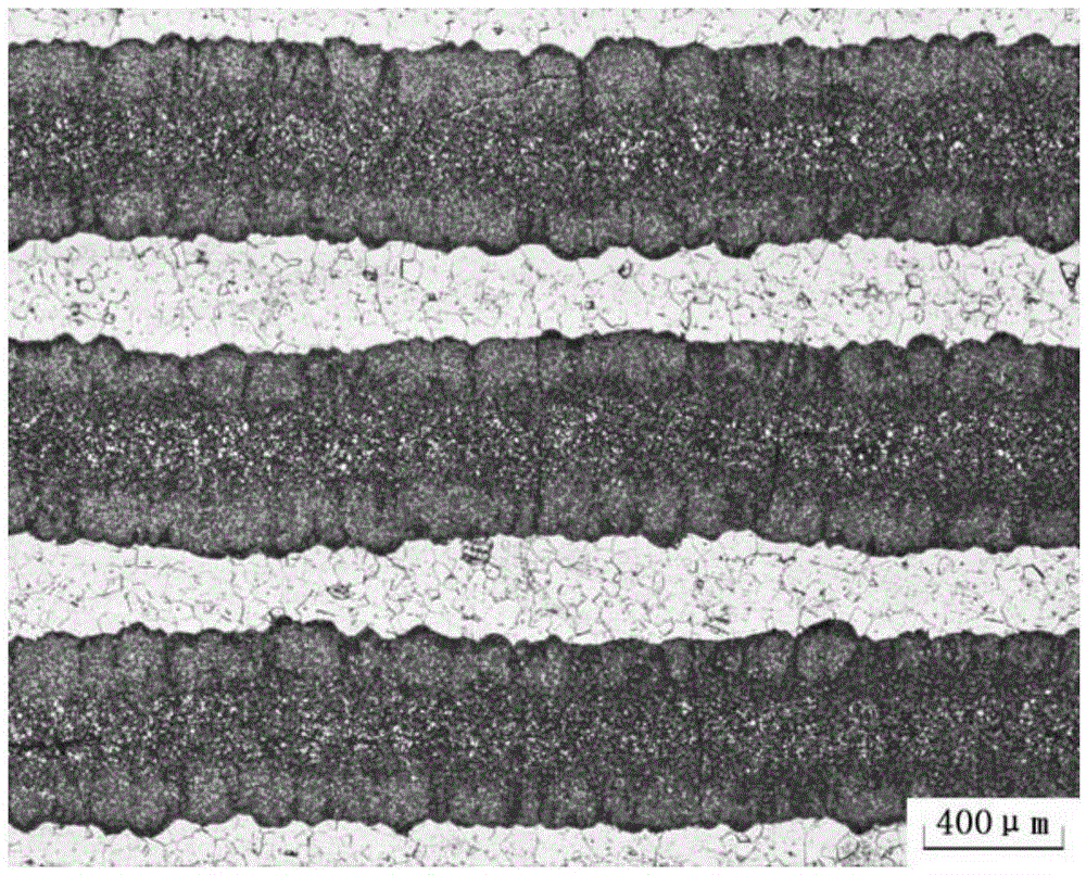 Preparation method of metallic/intermetallic compound laminar composite material