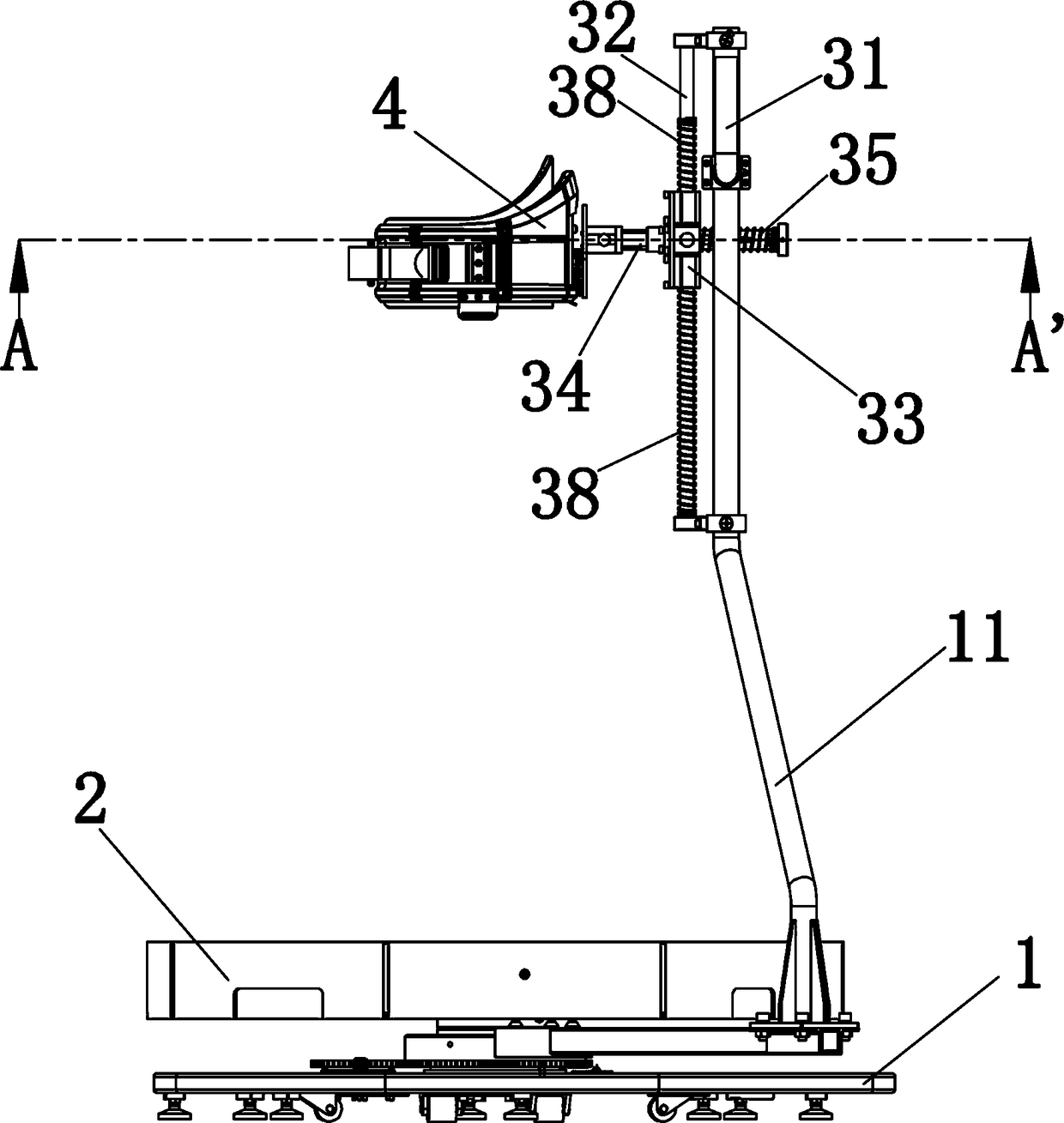 Omni-directional mobile platform and method for accurately tracking two-feet information based on platform