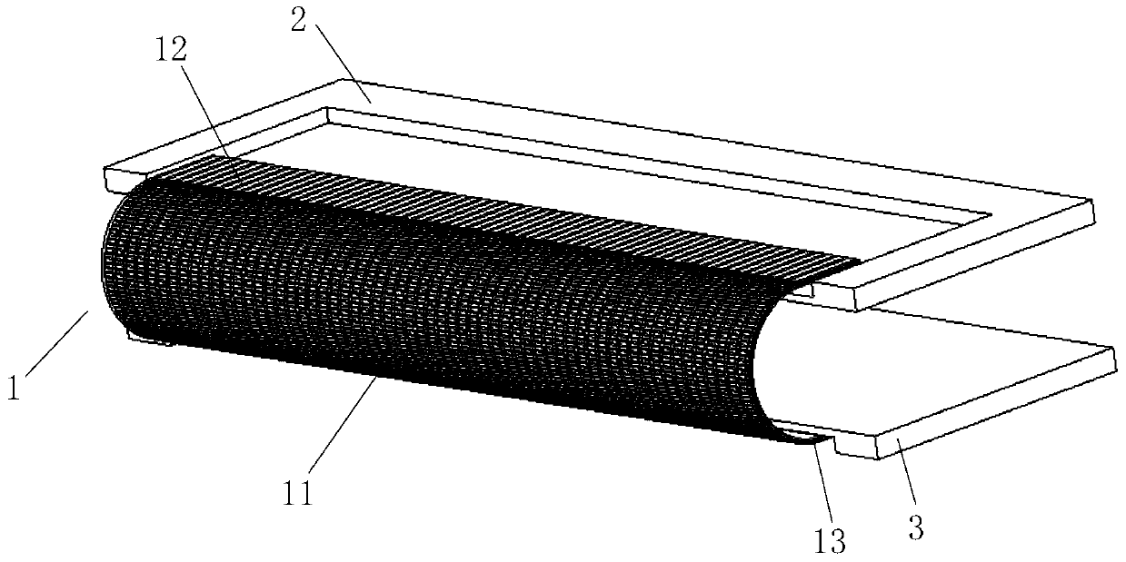 A kind of rotating shaft device and electronic equipment