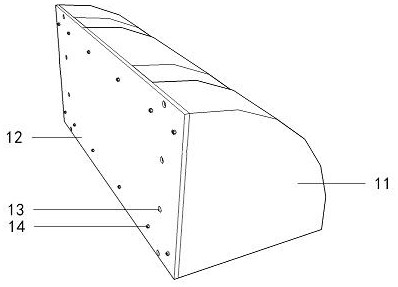 A measuring device for wave-absorbing performance of comb-type hollow embankment in test tank