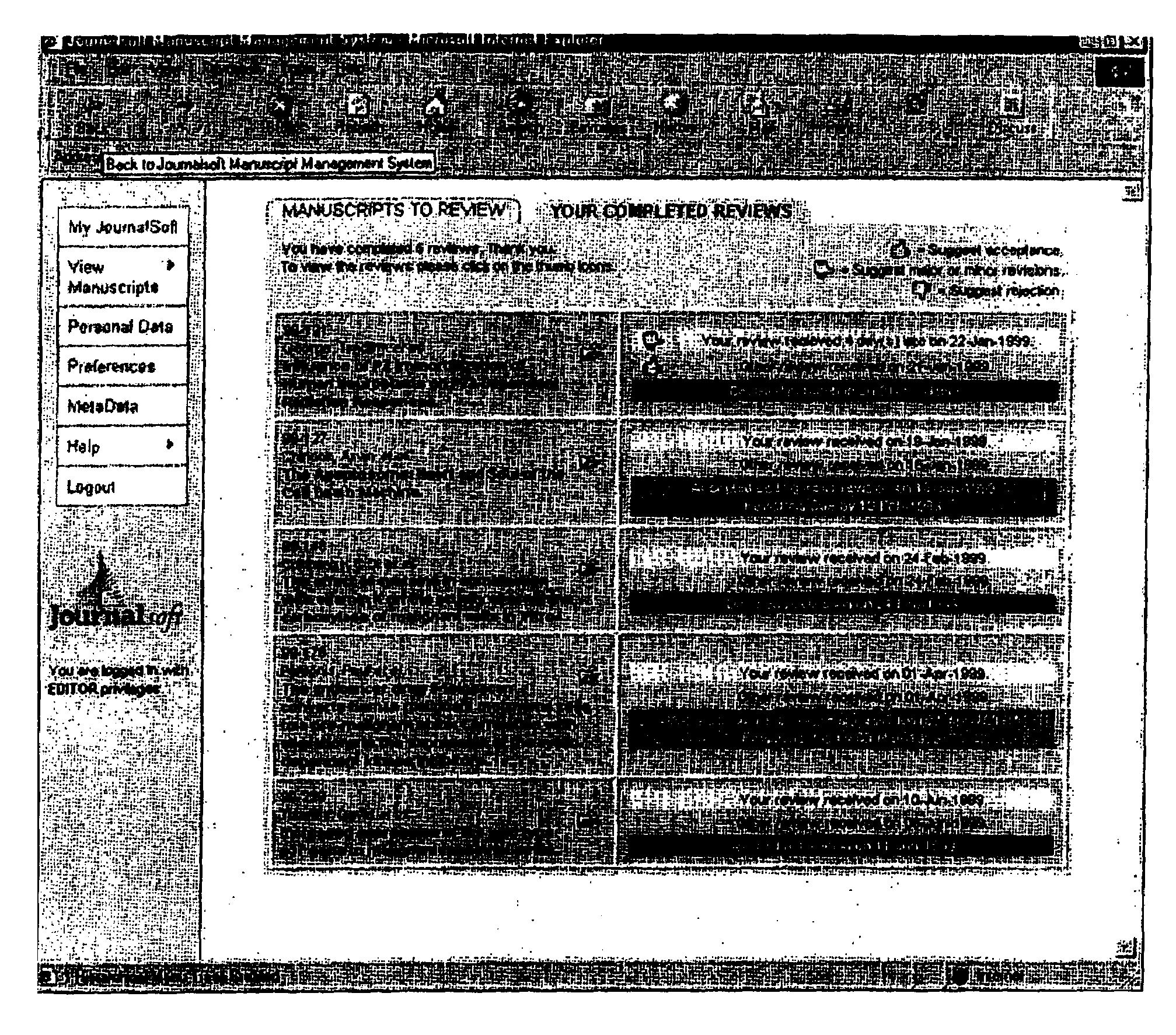 System and method for facilitating the pre-publication peer review process