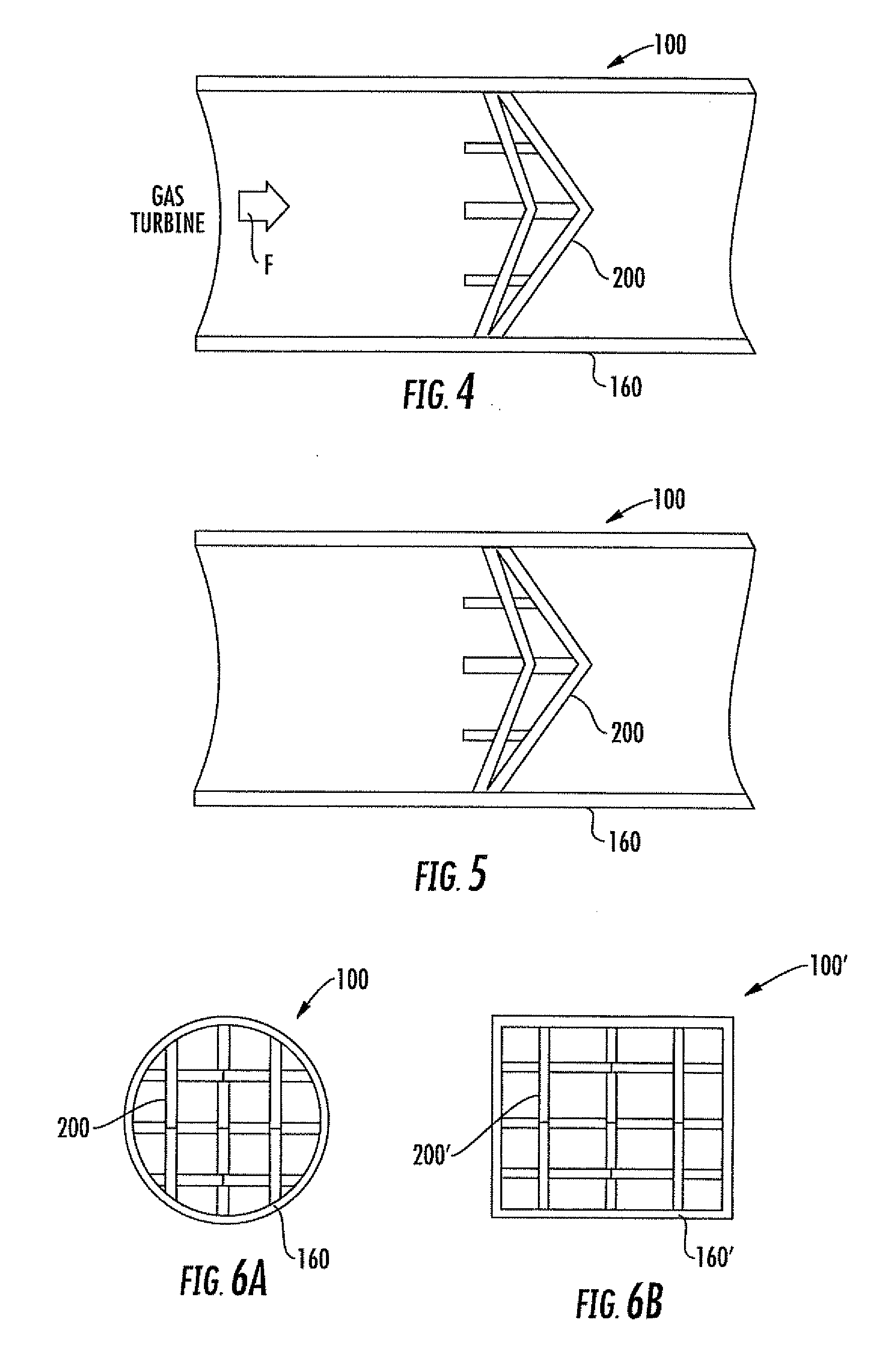 Gas turbine exhaust sound suppressor and associated methods