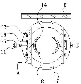 Height-adjustable clamping device for bearing polishing and machining