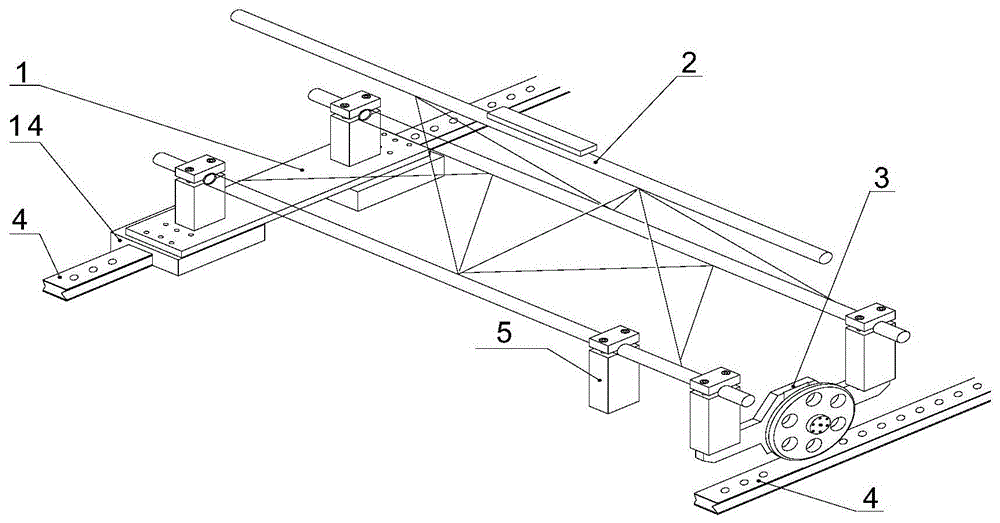 A machine tool guide rail measuring device