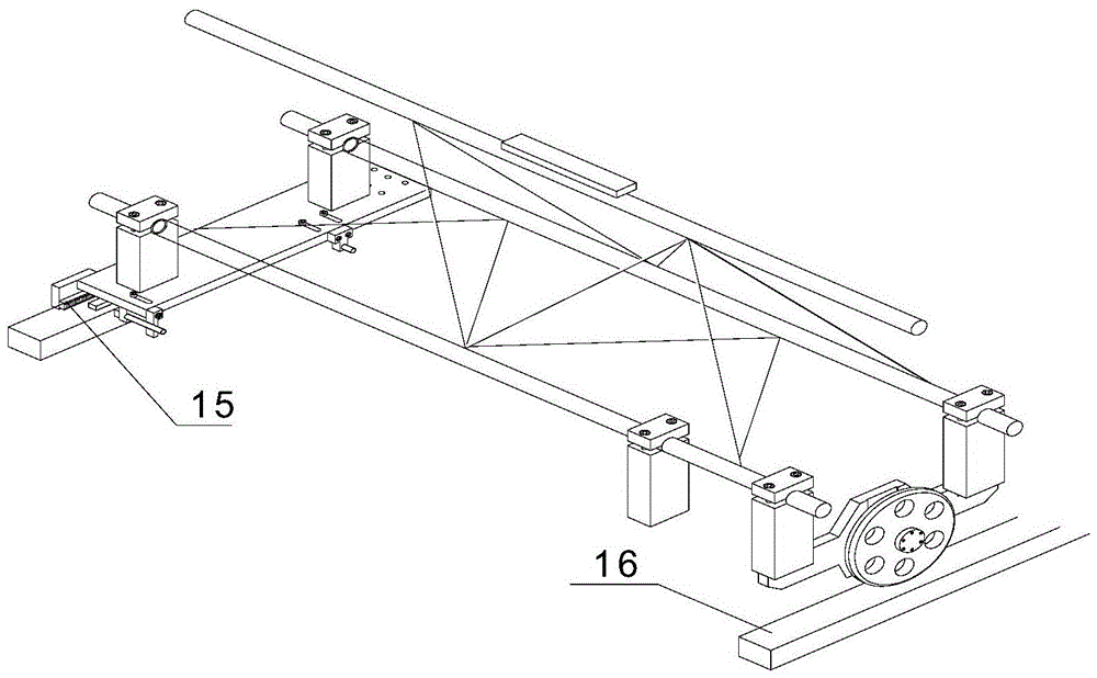 A machine tool guide rail measuring device