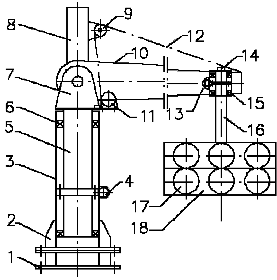 Sea surface wind field simulation test device