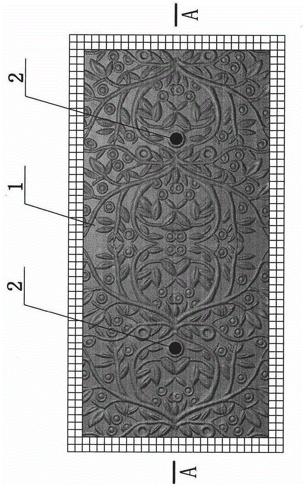 Forming method of cement decorative board with preset anchor bolt holes and reserved steel mesh lap joints