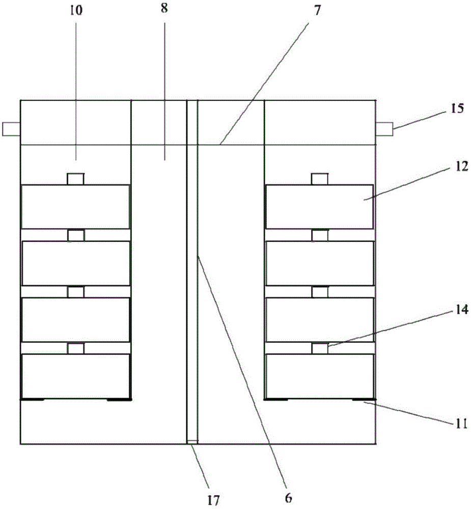 Shellfish engineering culture method and shellfish multilayer flowing water culture device