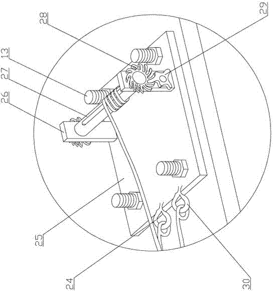 A suspended material platform for scaffolding with a winch puller adjustment device