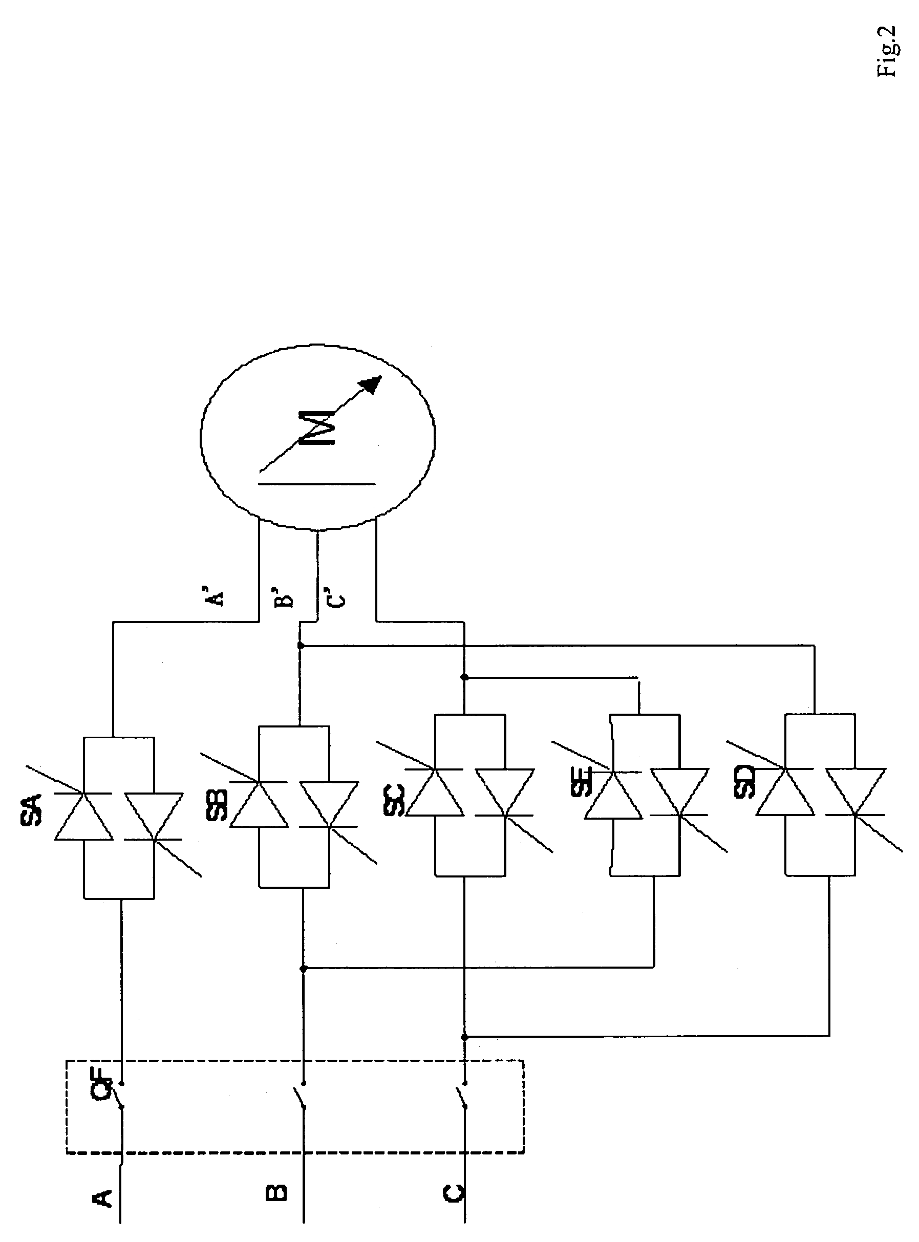 Soft starting method and system thereof in the way of wave-skipping with stepped frequency and stepless voltage regulating for a motor