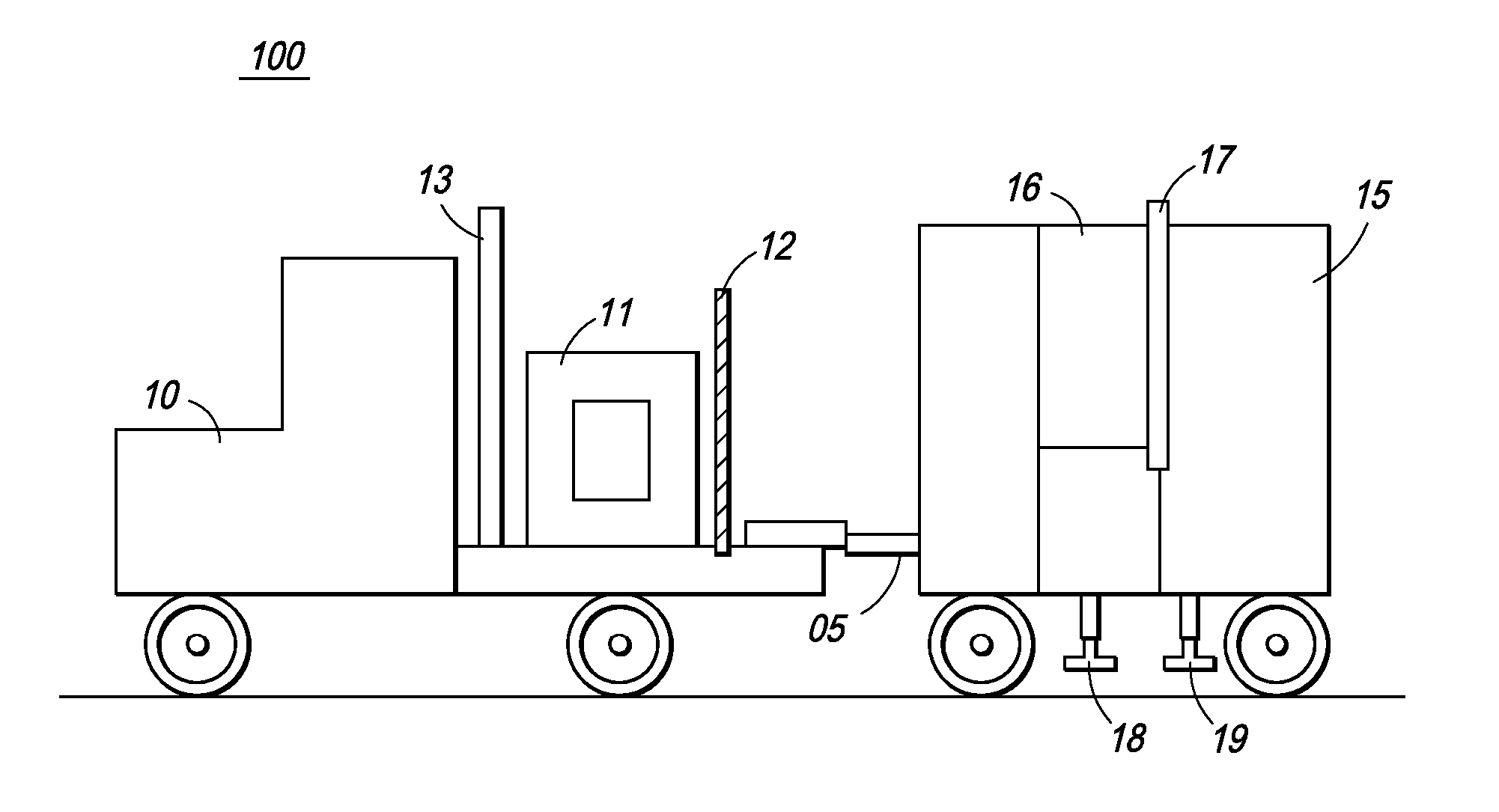 Single boom cargo scanning system