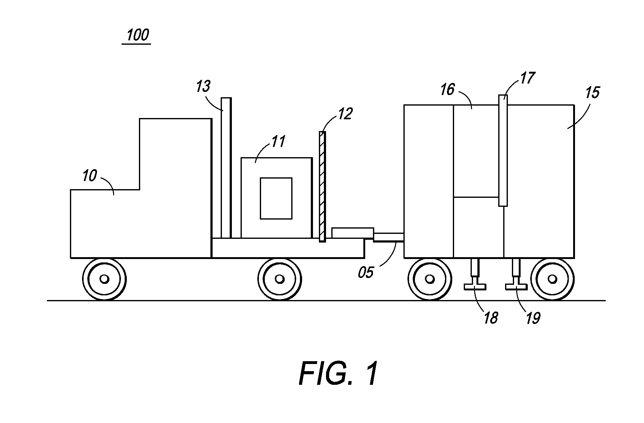 Single boom cargo scanning system