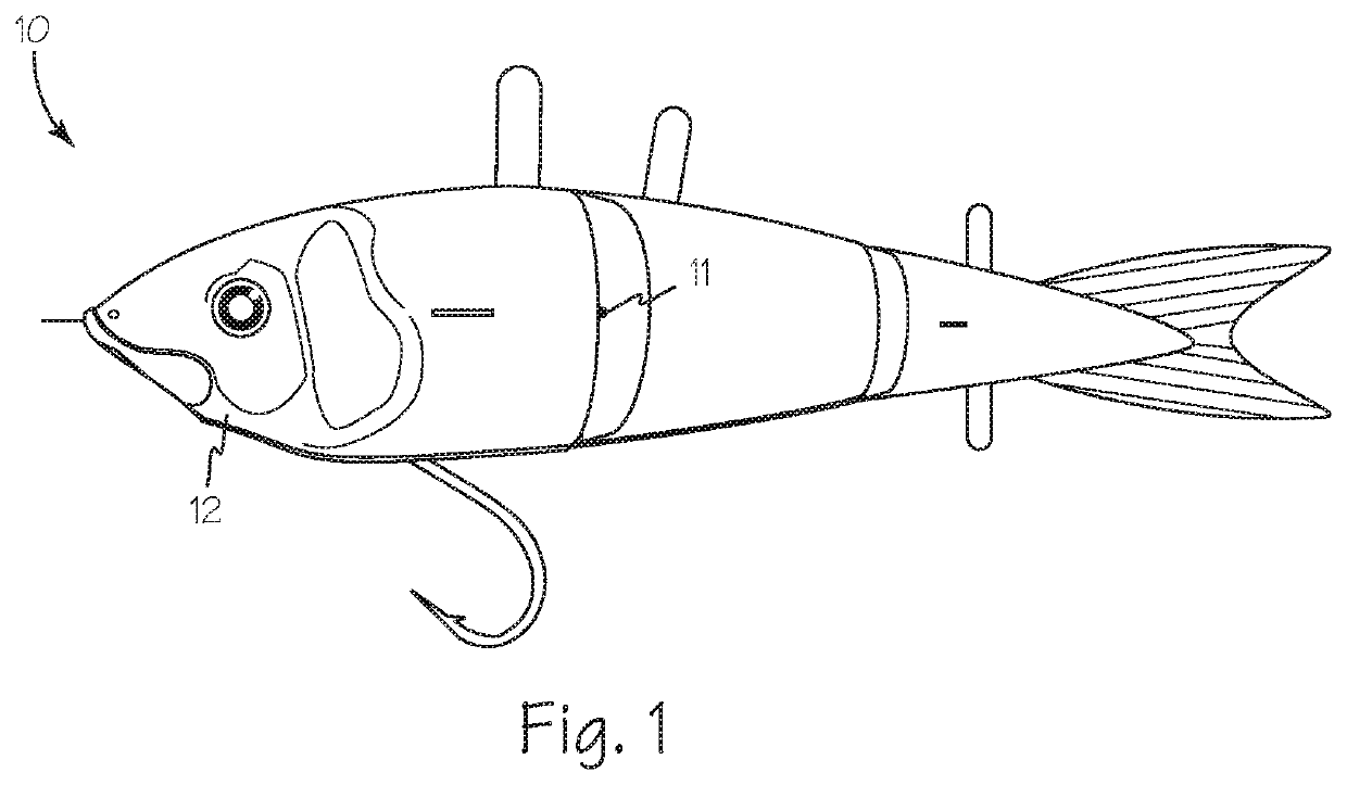 Artificial Fishing Lure with a Damper Bar