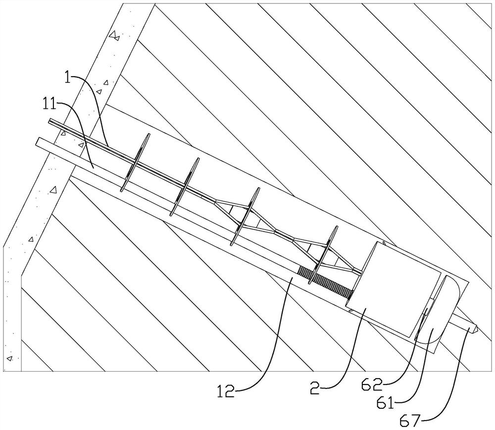 A kind of prestressed anchor cable structure and prestressed anchor cable construction method