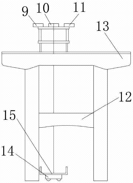 H-shaped combined highway and railway bridge deck slab lifting device and method