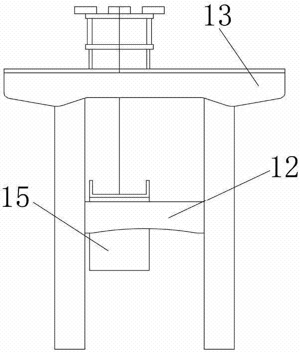 H-shaped combined highway and railway bridge deck slab lifting device and method