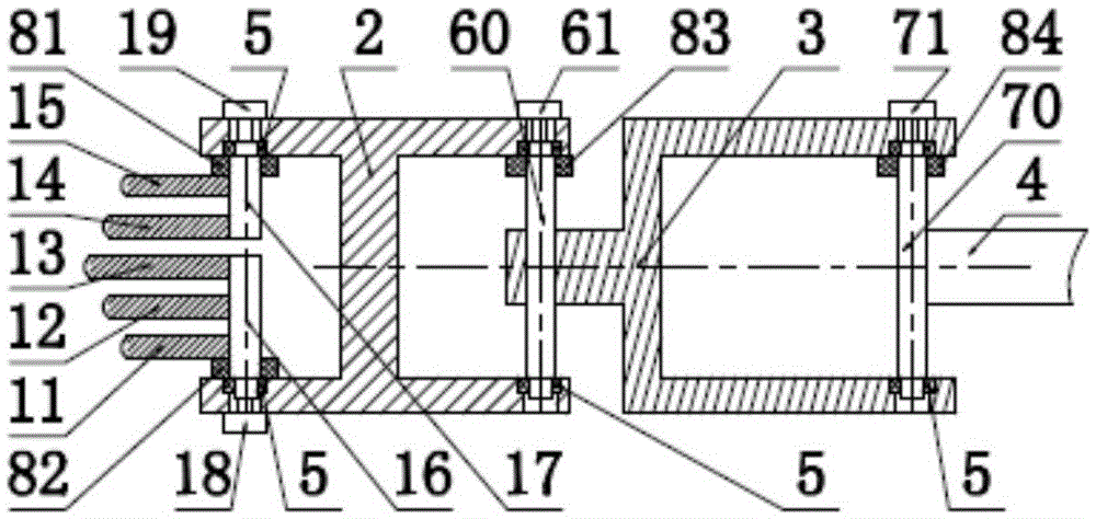 Four-degree-of-freedom humanoid parallel-connection vibration-reduction mechanical foot