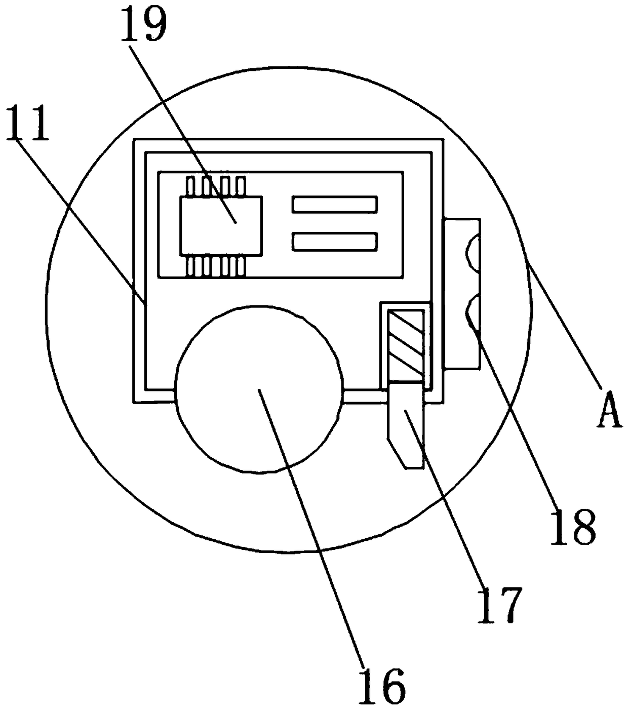 Coating composite fabric processing device