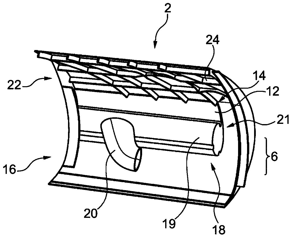 One-piece component with active flow control