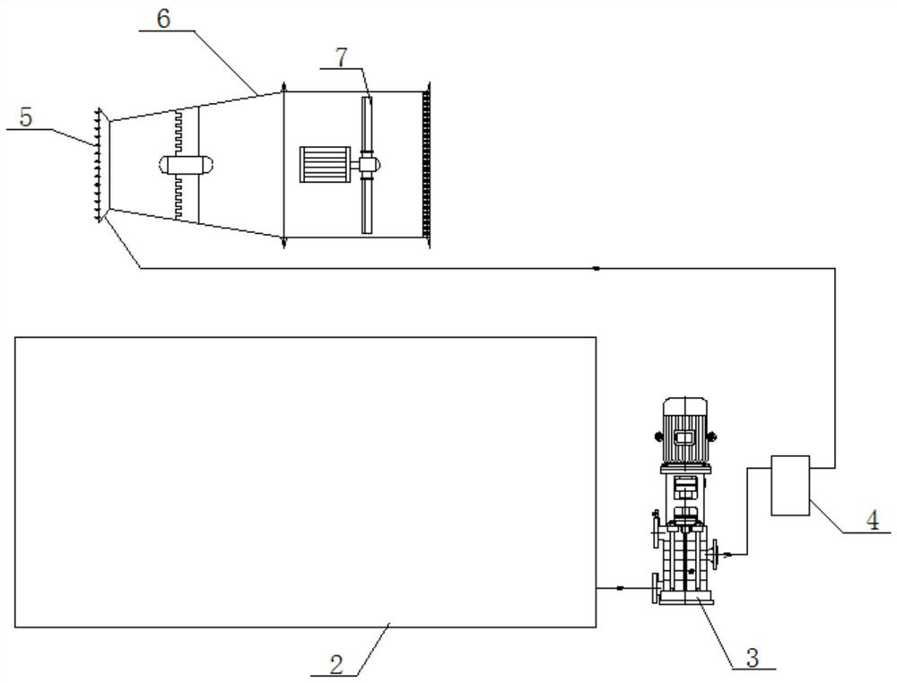 System for mechanically atomizing and evaporating wastewater and method thereof