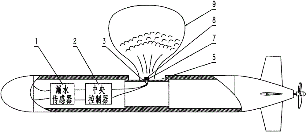 Automatic floating device of underwater robot and method for controlling automatic floating device