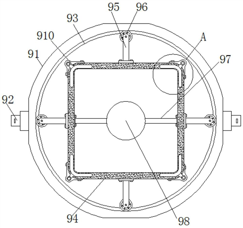 A household square mat rotary cleaning equipment