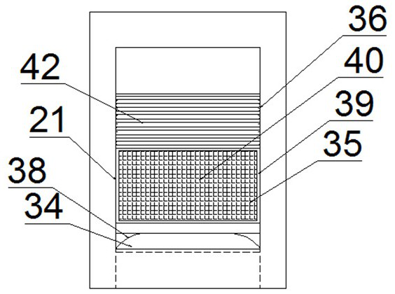 Process system for treating toxic and harmful tail gas by dry chemical filtering device