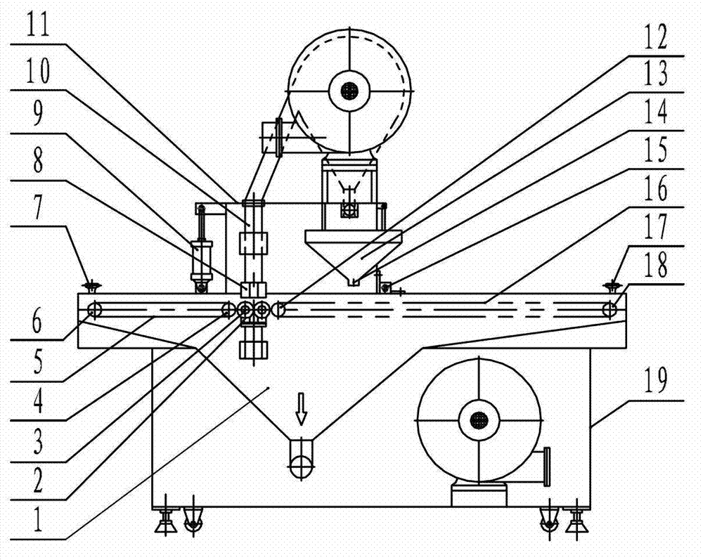 Powder duster recycling and circulating system