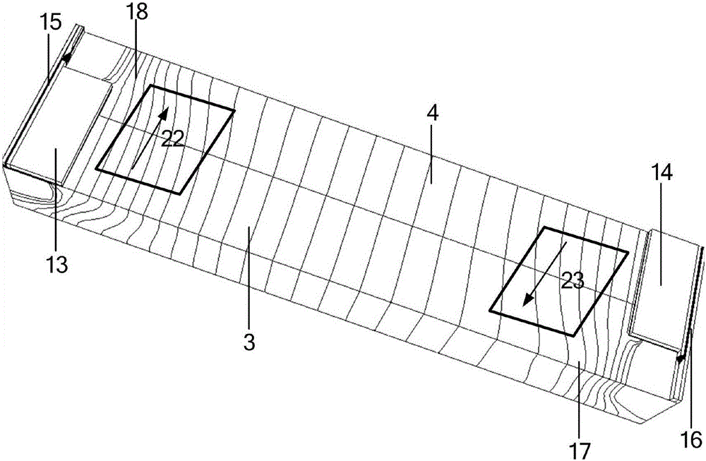 A reverse conduction double gate insulated gate bipolar transistor