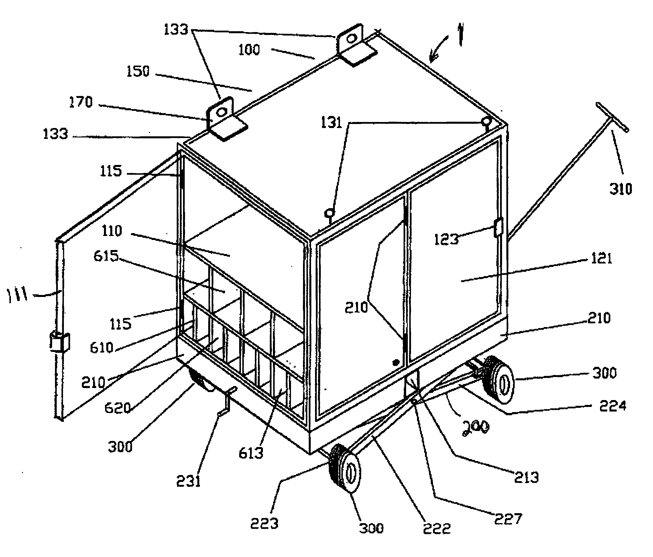 Mobile storage cart