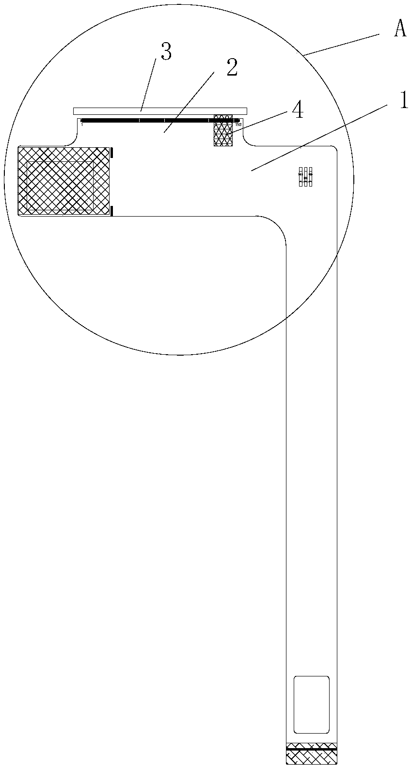 Shielding structure capable of reducing electromagnetic interference of display screen