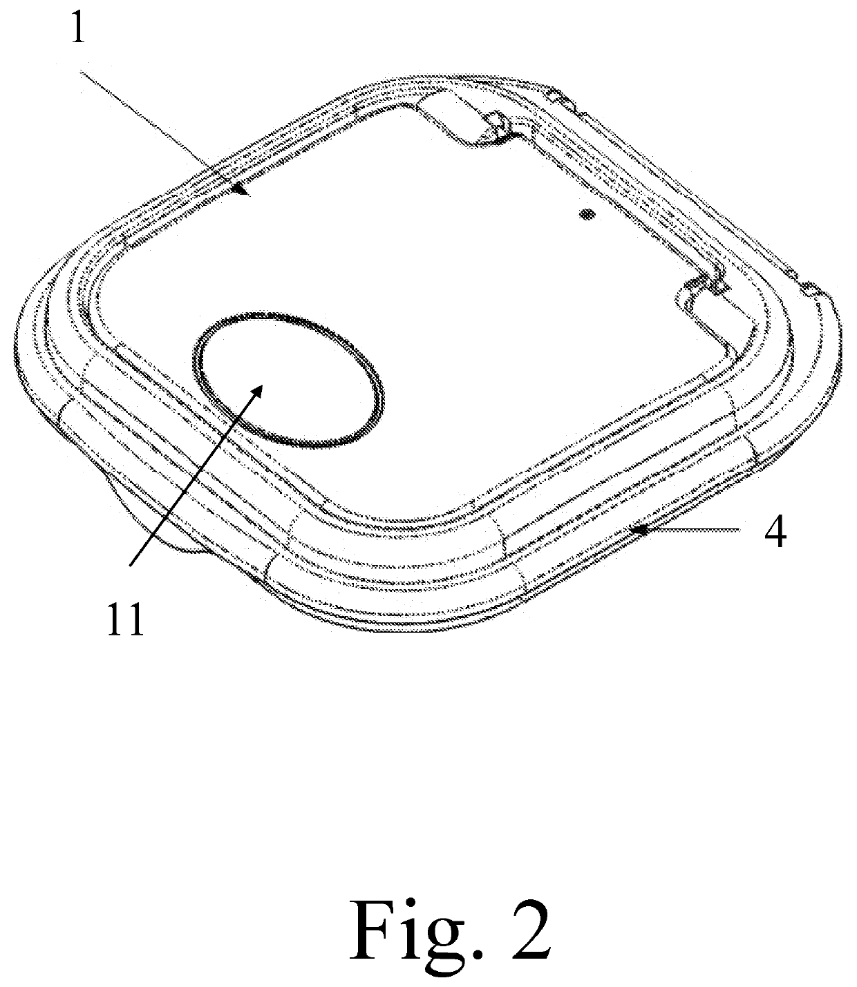 Dispensing Tub with Spreader/Retainer Ribs on the Cover