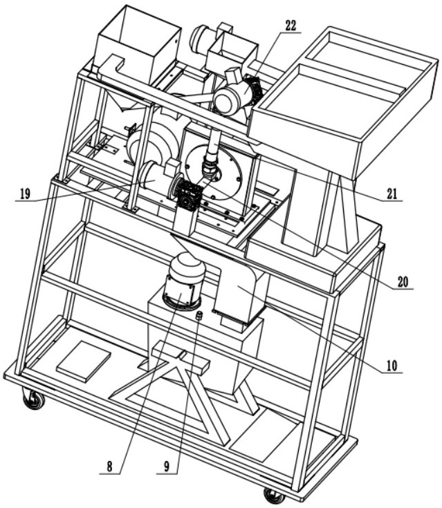 Automatic crushing and stirring equipment for livestock feed