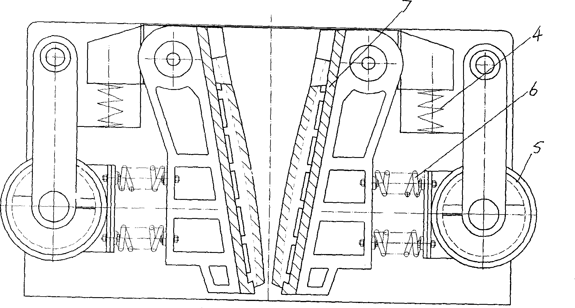 Single-plastid vibration crusher