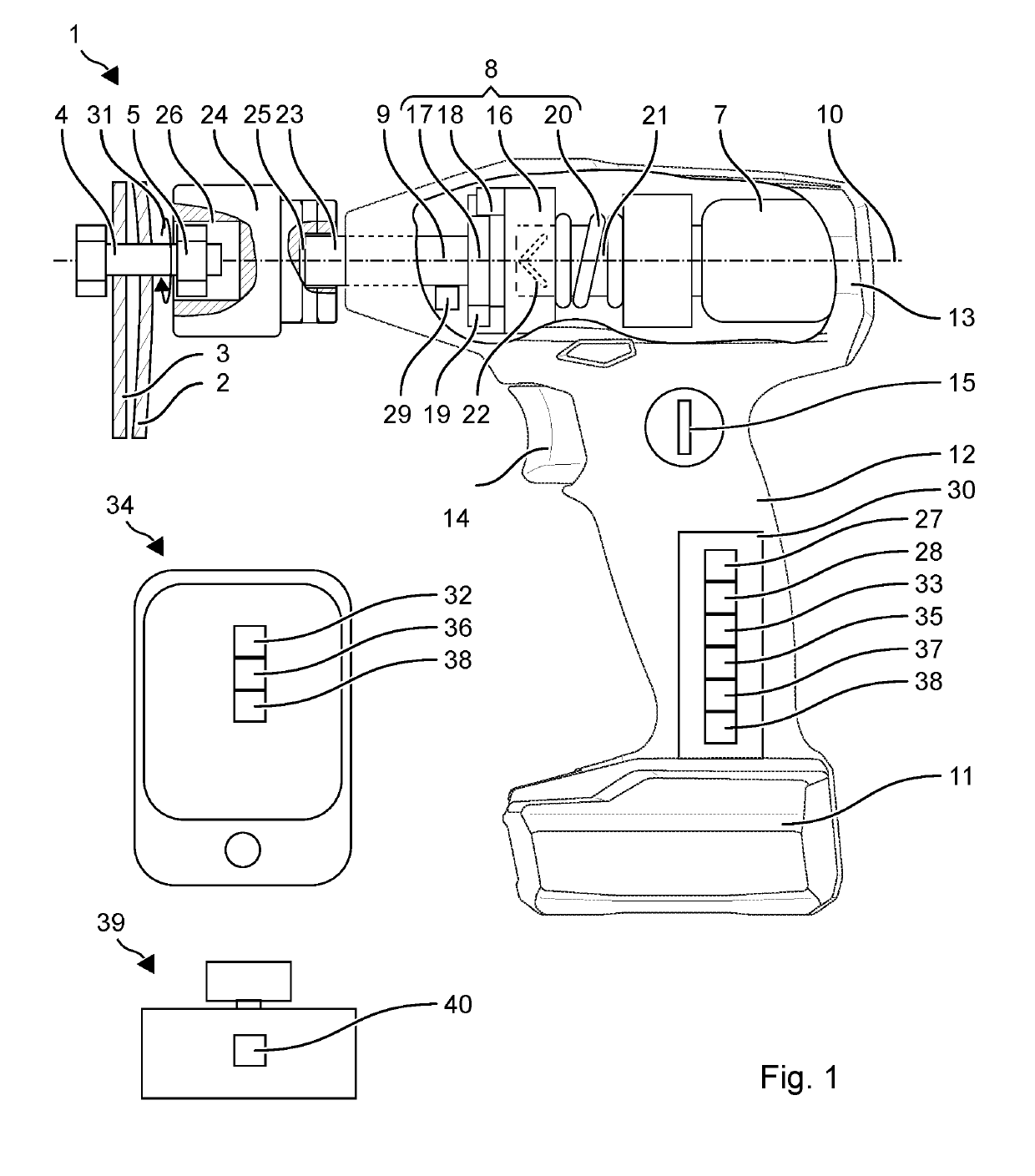 Control method for an impact wrench