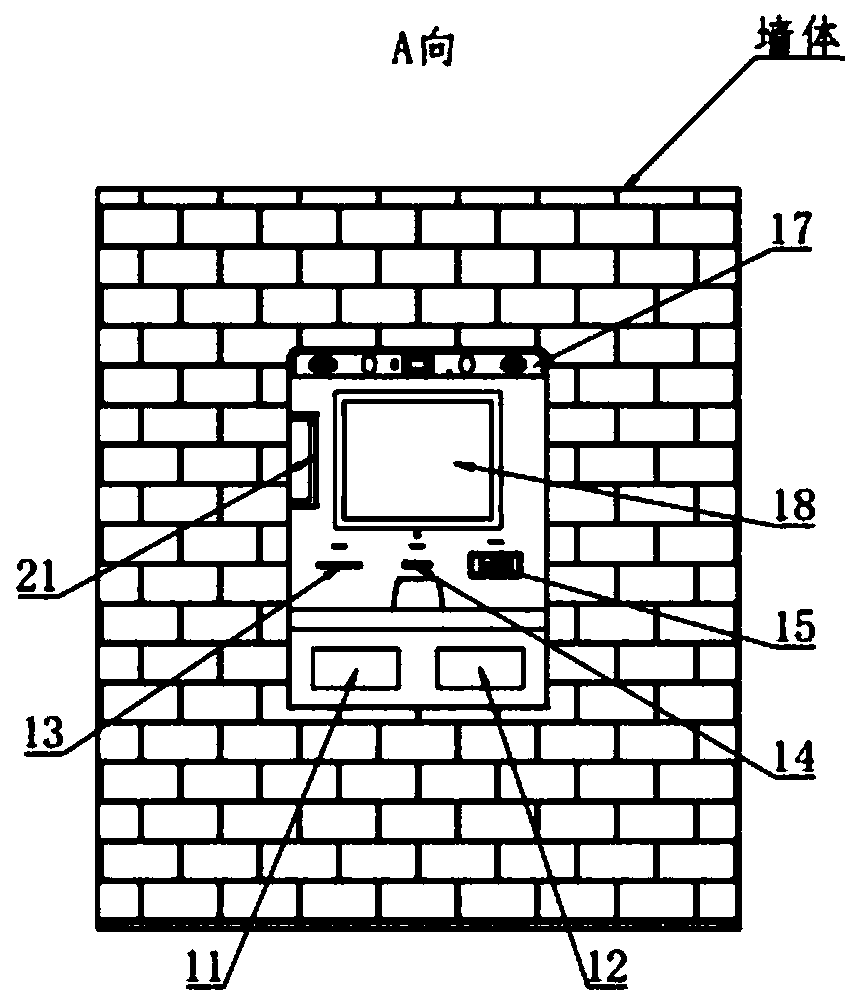 Intelligent self-service terminal equipment for realizing bank outlet integration and modularization