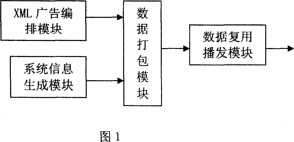 Method and apparatus for implementing digital media advertisement in digital TV system