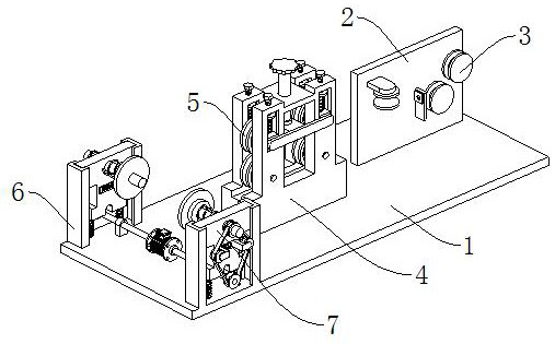 Straightening and winding device applied to tire bead wire production