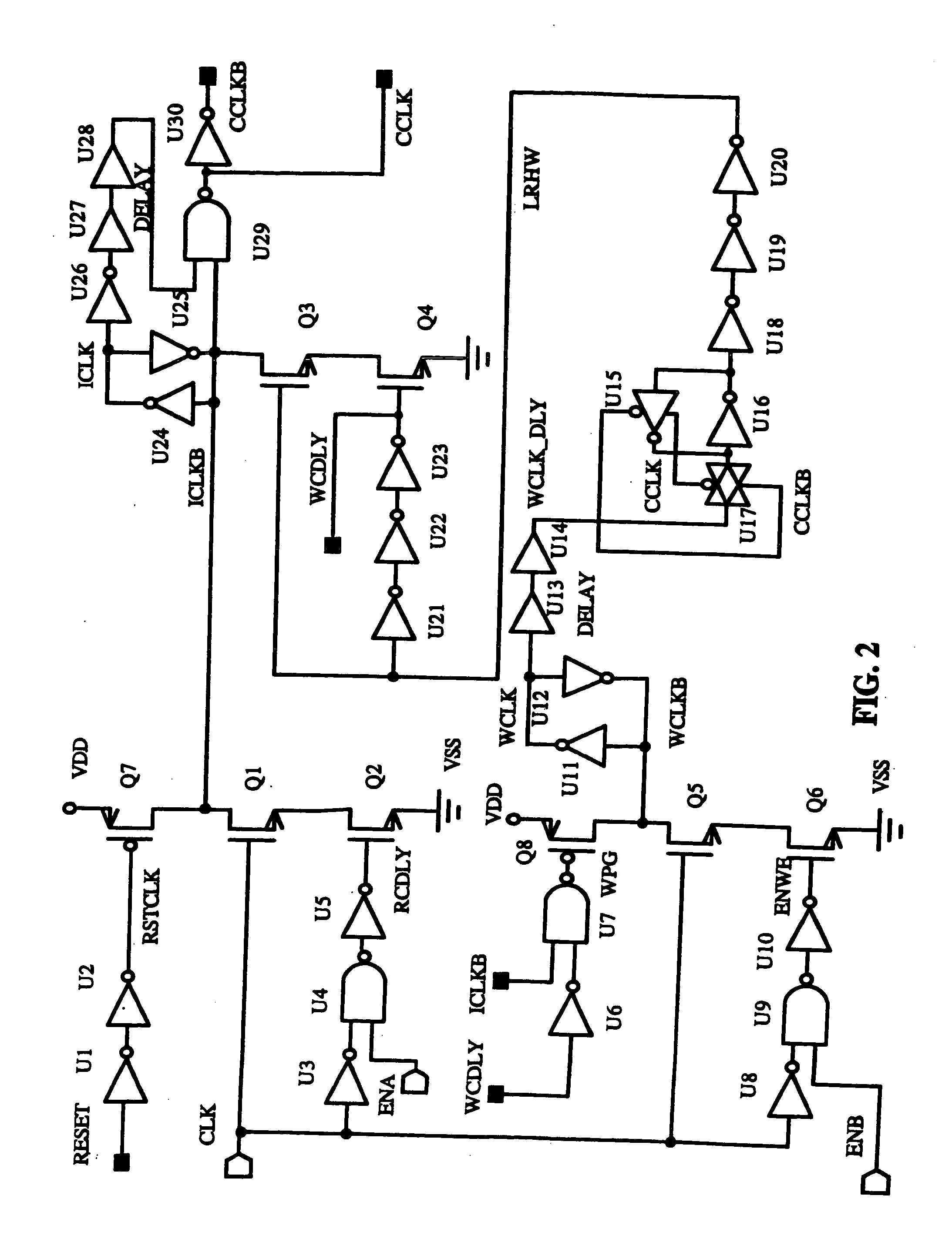 Clock generator for pseudo dual port memory