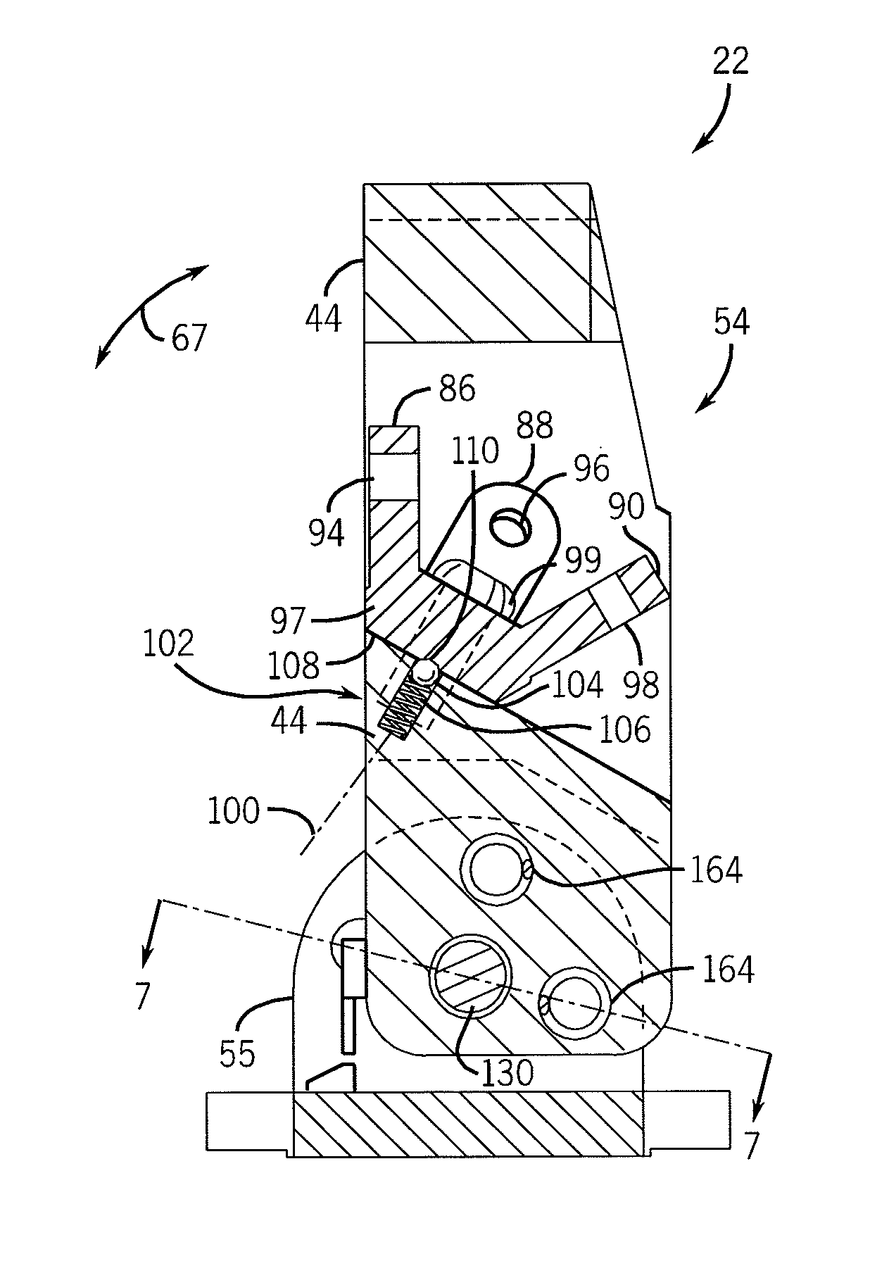 Multiple sight gun sight assembly