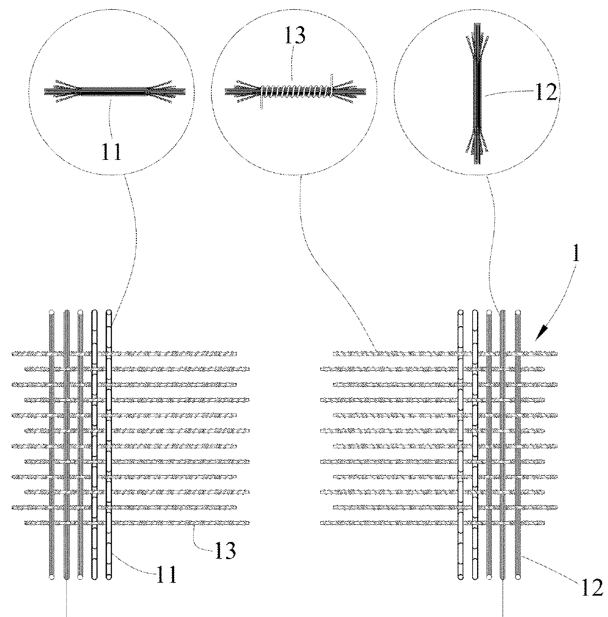 Composite fabric structure for avoiding radar detection