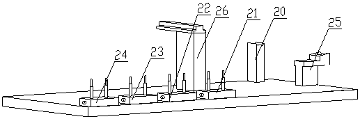 Manual stamping device for processing parts of aluminum alloy doors and windows