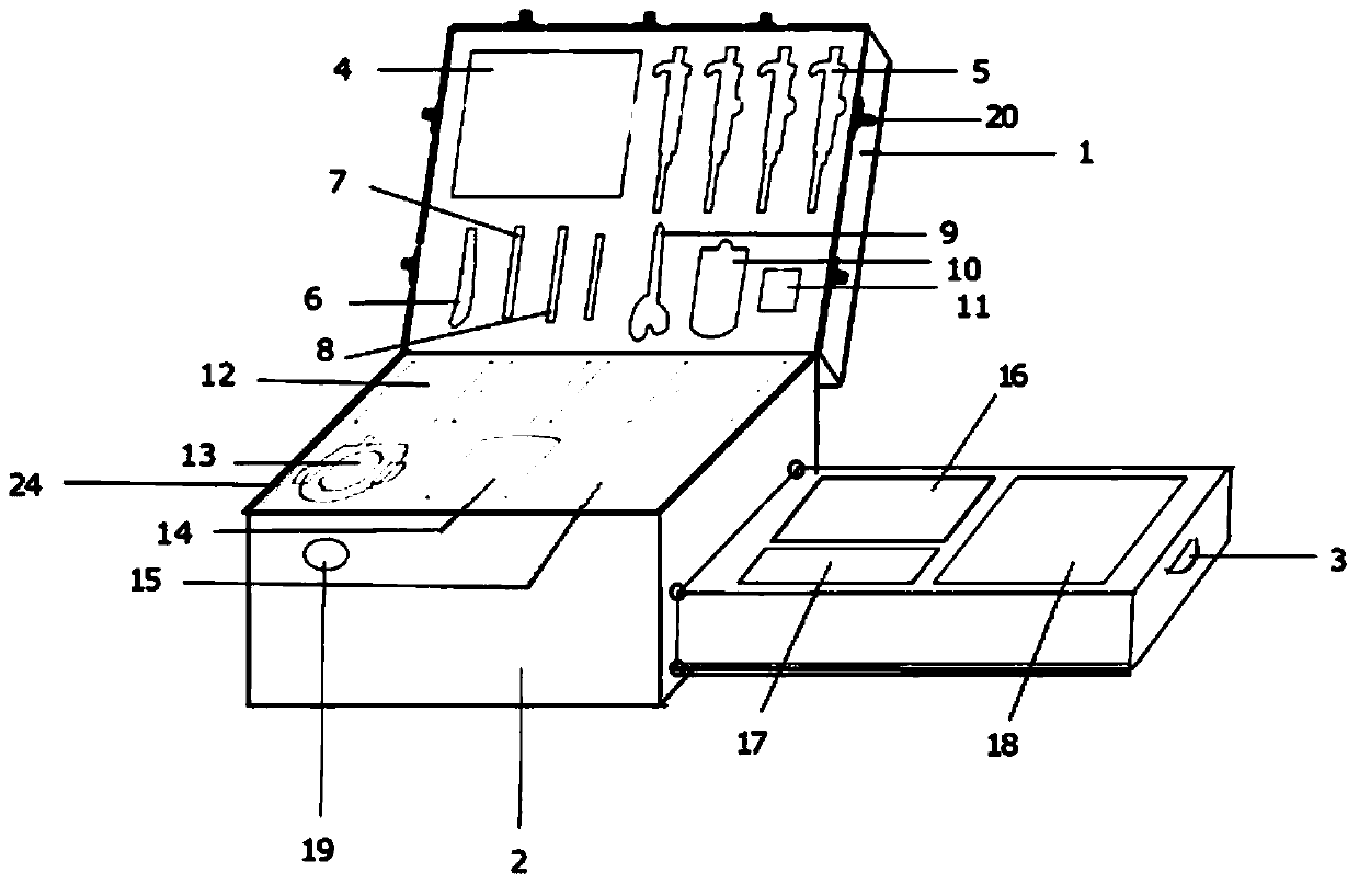 Complete equipment and detection method for rapidly detecting meat product safety on site