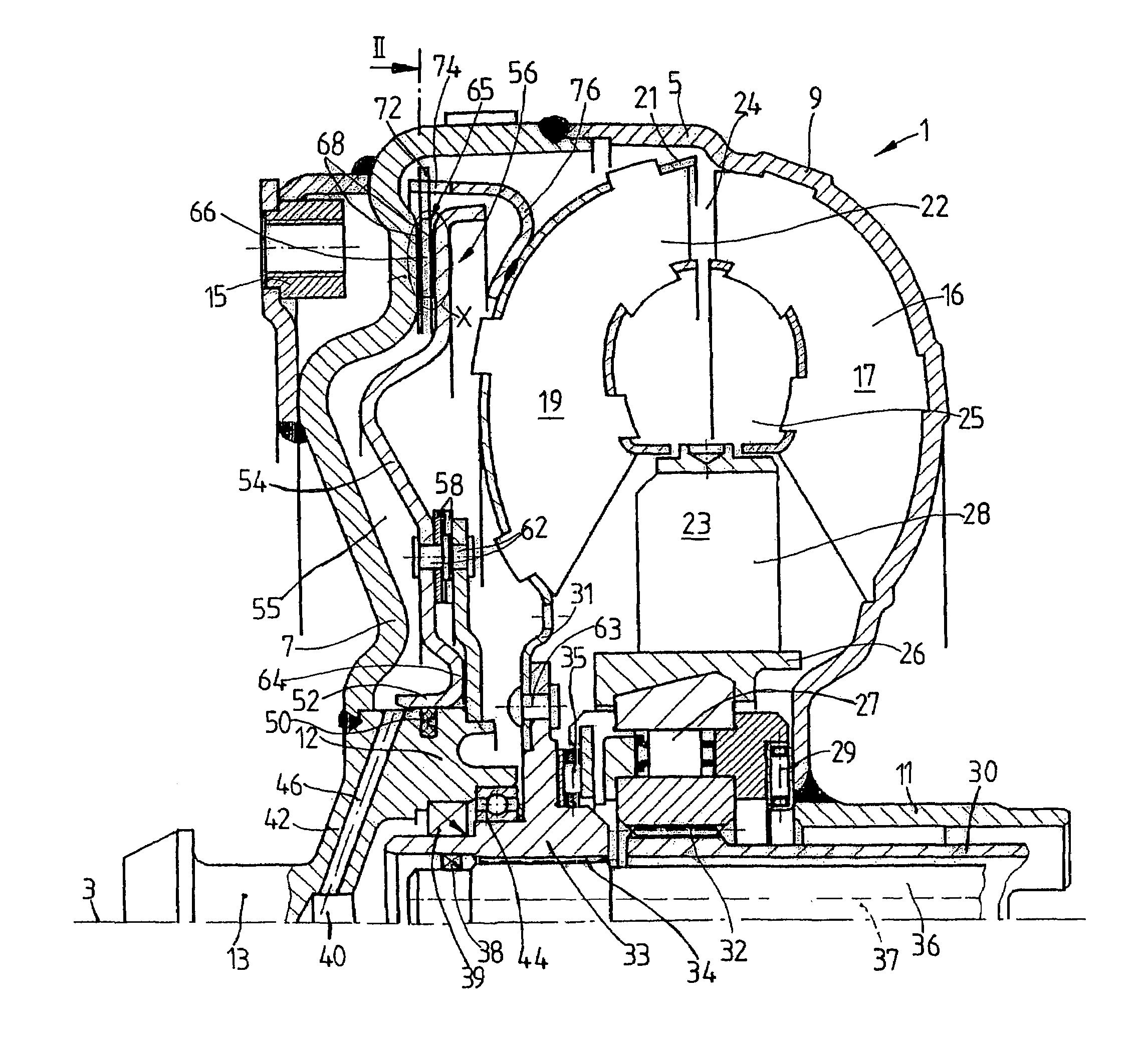 Bridging clutch for a hydrodynamic torque converter