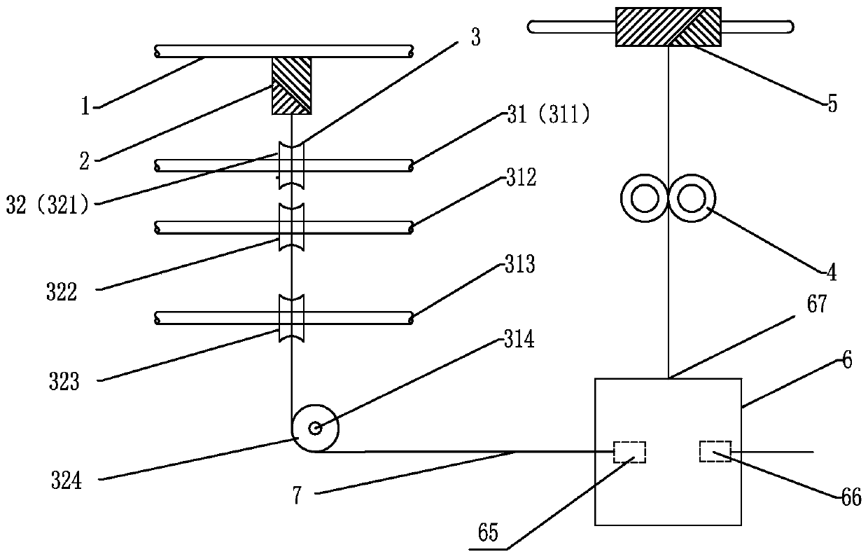 Production device and process of rotor-spun filament as well as short-fiber core-spun yarn and covered yarn