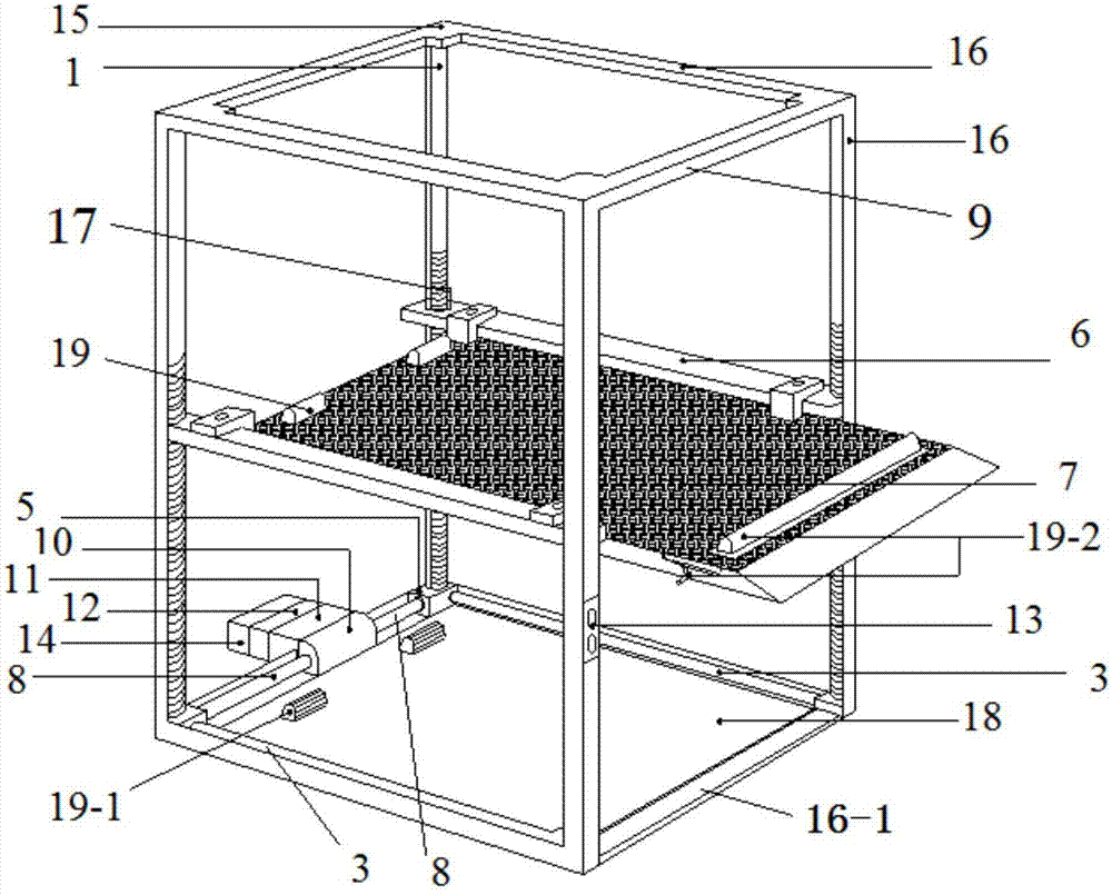 Parking space layer-adding device and automatic car-blocking device for same