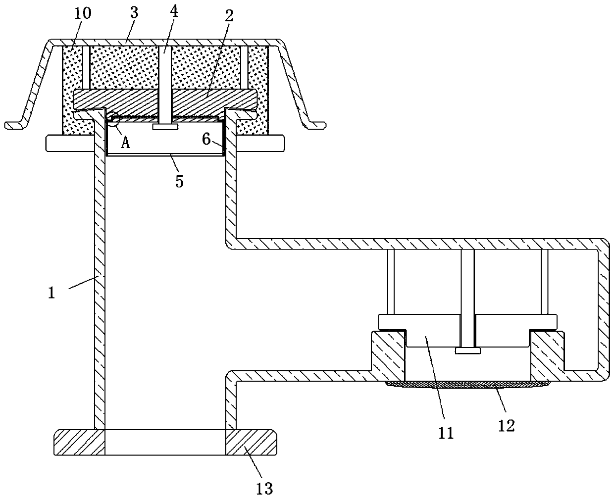 Edible oil storage tank breather valve capable of automatically cleaning filter membrane