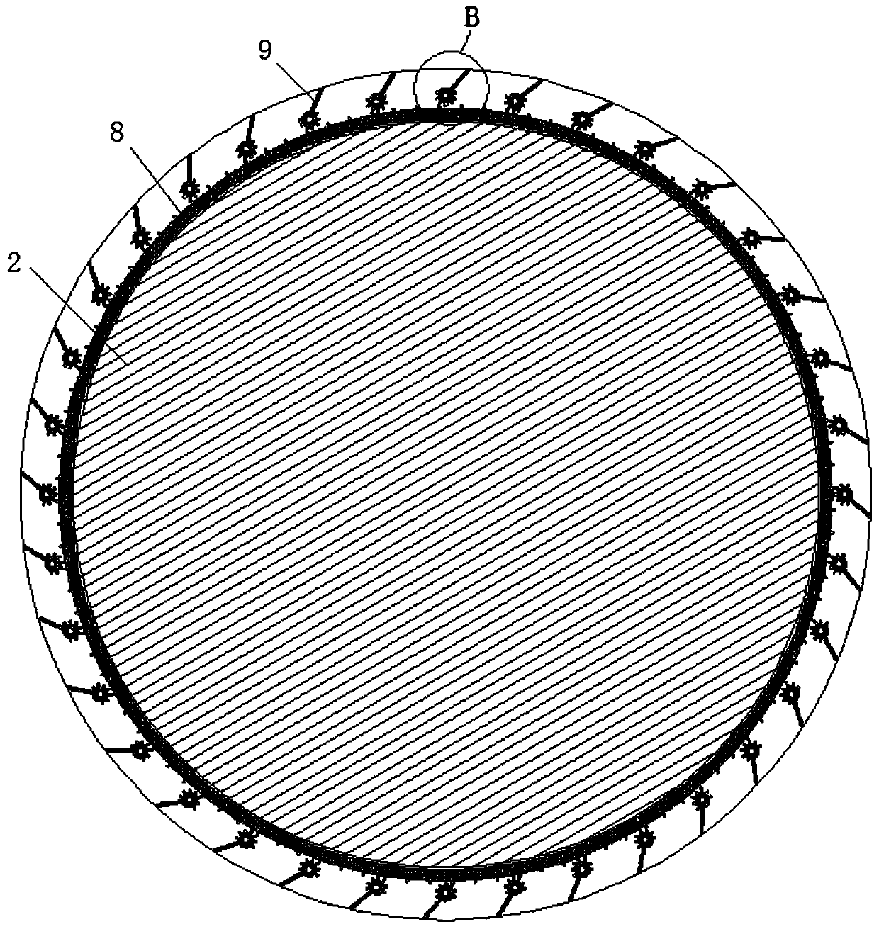 Edible oil storage tank breather valve capable of automatically cleaning filter membrane